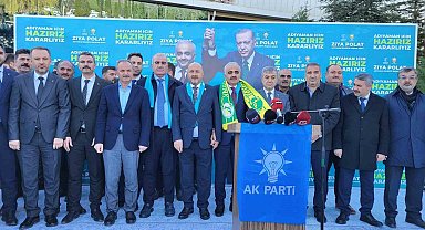Cumhur İttifakı ve AK Parti Adayı Ziya Polat'a coşkulu karşılama