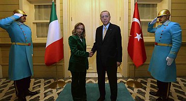 Cumhurbaşkanı Erdoğan, İtalya Başbakanı Meloni'yi kabul etti