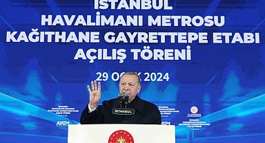 Cumhurbaşkanı Erdoğan: "İstanbul'da tamamlanan raylı sistem uzunluğu 338.5 kilometreye çıkıyor"