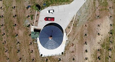 Dağ başında 360 derece dönen ev