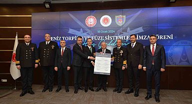 Deniz torpido ve füze sistemleri için imza töreni