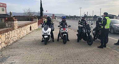 Didim'de motosiklet sürücüleri bilgilendirildi