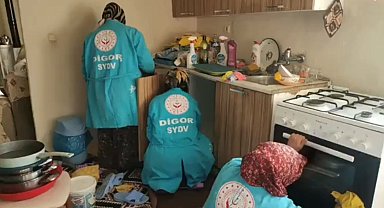 Digor'da 120 aileye evde bakım hizmeti verildi