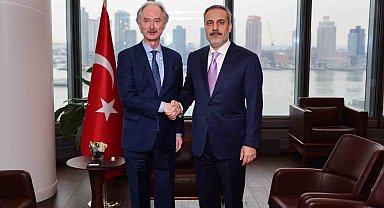 Dışişleri Bakanı Fidan, BM'nin Suriye Özel Temsilcisi Pedersen'i kabul etti