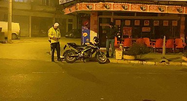 Edirne'de devrilen motosikletin sürücüsü yaralandı