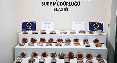 Elazığ'da uyuşturucuya büyük darbe: 29 kilo uyuşturucu ele geçirildi