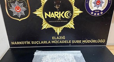 Elazığ'da uyuşturucuyla yakalanan şahıs tutuklandı