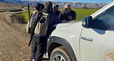 Elazığ'da yasa dışı avlanan bir kişiye idari işlem uygulandı