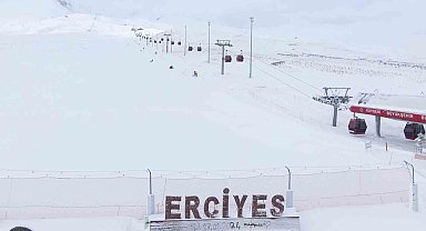 Erciyes'te kar kalınlığı 110 santimetreye ulaştı