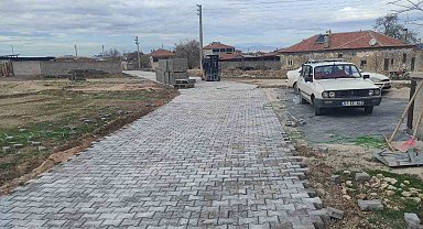 Ereğli Belediyesi kilitli parke yol çalışması gerçekleştirdi