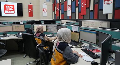 Erzincan'da 274 bin 873 çağrının yüzde 15,58'i asılsız çıktı