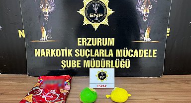 Erzurum'da uyuşturucu operasyonu: Cips paketi içerisinde uyuşturucu ele geçirildi
