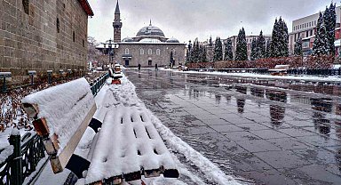 Erzurum'dan kar manzaraları