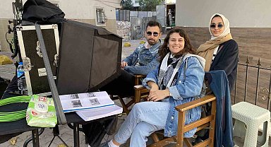 Esenler'de akademi öğrencileri film setini ziyaret etti