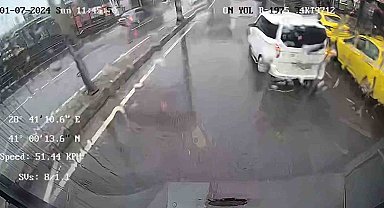Esenyurt'ta 6 kişinin yaralandığı İETT otobüsünün kaza anı kamerada