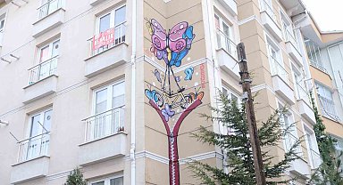 Eskişehir'de duvarlara çizilen grafitiler vatandaşın ilgisini çekiyor