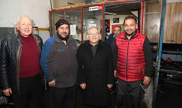 Esnaf dostu Başkan Büyükkılıç, sanayi esnafını ziyaret etti