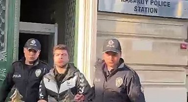 Filistin'e destek yürüyüşünden dönen vatandaşa yumrukla saldıran şüpheli adliyeye sevk edildi