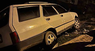 Fren yerine gaza bastı, yoldan çıktı