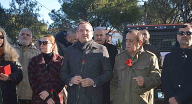 Gazeteci-Yazar Uğur Mumcu vefatının 31. yıl dönümünde Ayvalık'taki evi önünde anıldı