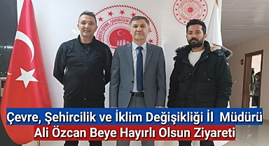 Gazetecilerden Karaman Çevre Şehircilik İl Müdürü Ali Özcan'a Hayırlı Olsun Ziyareti