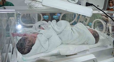 Gaziantep'te üçüz bebek sevinci