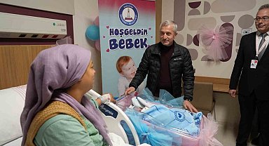 Gaziantep'te yeni yılın ilk bebeği dünyaya gözlerini açtı