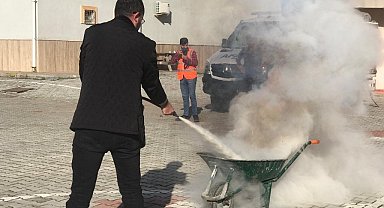 Gazipaşa'da yangın tatbikatı