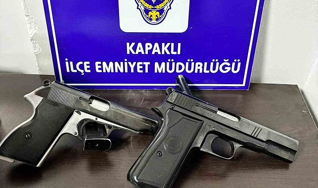 Gece devriyesinde 2 ruhsatsız silah ele geçirildi