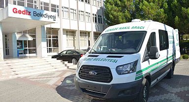 Gediz Belediyesi cenaze hizmet aracı geçtiğimiz yıl 29 bin 468 kilometre yol kat etti