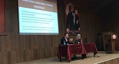 Gediz'de okul idarecileri ve PDR öğretmenlerine bilgilendirme semineri