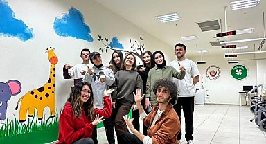 GHTK, Eskişehir Şehir Hastanesi Çocuk Kan Alma biriminin duvarlarını süsledi