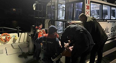 Gökçeada'da rahatsızlanan vatandaş tahliye edildi