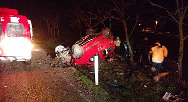 Gönen'de trafik kazasında 1 kişi yaralandı