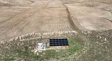 Güneş enerjisi sistemi kuruldu, 7 kilometrelik hatla mahalleye su geldi