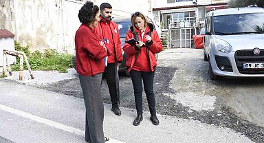 Güvercin Masa gezici ekibi halkın talepleri için kapı kapı dolaşıyor