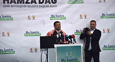 Hamza Dağ'dan İzmir'de mesaj: "Biz İzmir'iz başarabiliriz"