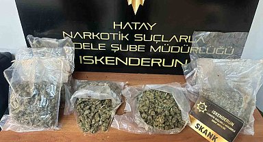 Hatay'da 9 kilo 300 gram skank ele geçirildi