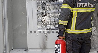Hatay'da çıkan trafo yangınına itfaiye müdahale etti