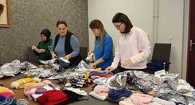 Hazırlanan Paketler depremzede öğrencilere ulaştırıldı