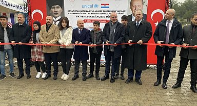 Hırvatistan ve UNİCEF tarafından yaptırılan okulun açılışı yapıldı