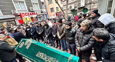 İBB Arıtma Tesisi'nde sırtından bıçaklanarak öldürülen temizlik personeli son yolculuğuna uğurlandı