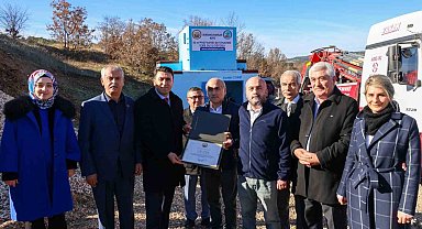 İçme suyu deposu montaj töreni