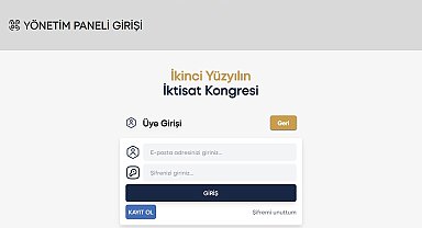İktisat Kongresi Takip Sistemi yayında