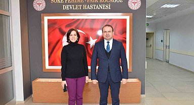 İl Sağlık Müdürü Şenkul, Söke'deki hastanede incelemelerde bulundu