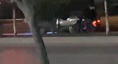 İnegöl'de yakıtı biten aracı böyle götürdüler