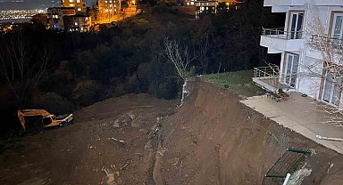 İnşaat alanında toprak kayması: 1 bina boşaltıldı