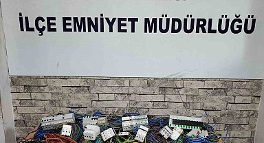 İnşaat alanından 850 bin liralık kablo çaldılar