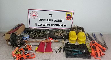 İnşaat şantiyesinden hırsızlık yapan zanlı yakalandı