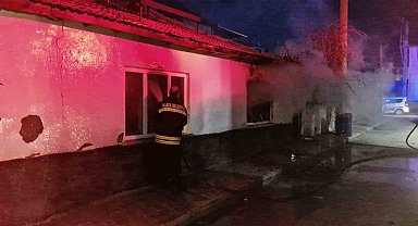 Isınmak için yakılan katalitik soba yangına sebep oldu